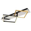 LED-DECKENLEUCHTE 59/35,5/7 cm   - Goldfarben/Opal, Design, Kunststoff/Metall (59/35,5/7cm) - Globo