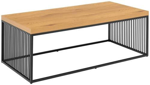 SOFFBORD i trämaterial 120/60/40 cm  - svart/ekfärgad, Design, metall/trämaterial (120/60/40cm) - Livetastic