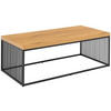 COUCHTISCH 120/60/40 cm rechteckig Eichefarben  - Eichefarben/Schwarz, Design, Holzwerkstoff/Metall (120/60/40cm) - Livetastic