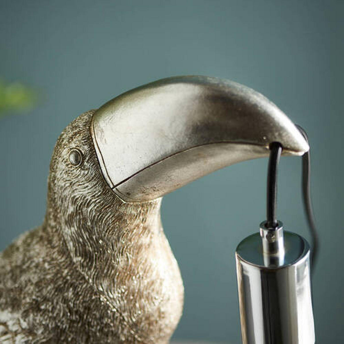 TISCHLEUCHTE Endon Toco Toucan 34.5/17,5/34 cm   - Chromfarben/Silberfarben, Trend, Kunststoff/Metall (34.5/17,5/34cm) - ENDON