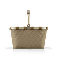 EINKAUFSKORB Rhombus Olive 22 L  - Schwarz/Olivgrün, Basics, Textil (49/29/28cm) - Reisenthel