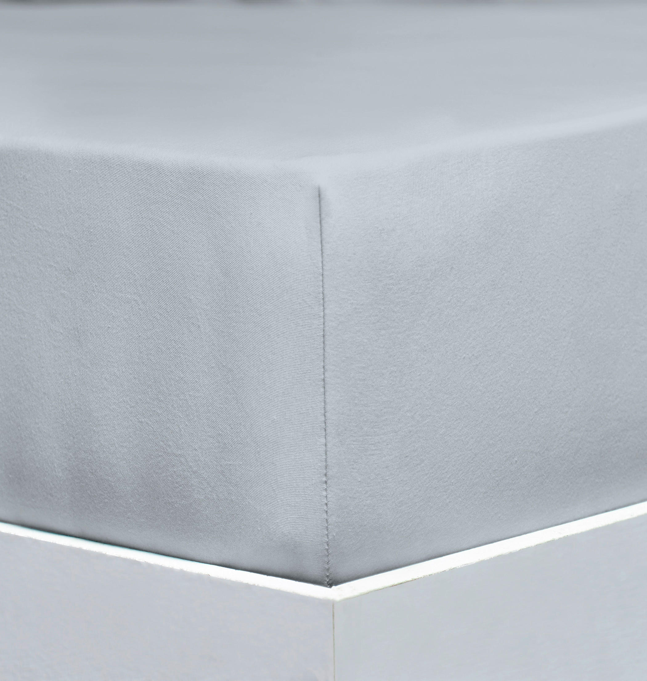 SPANNLEINTUCH 90-100/200-220 cm Jersey  - Hellgrau, Basics, Textil (90-100/200-220cm) - Florella