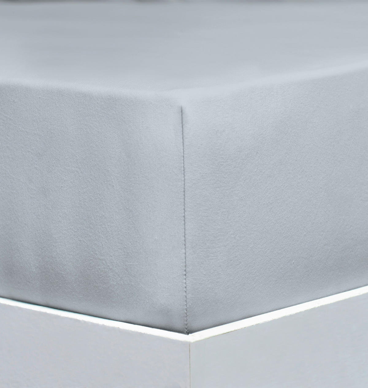 SPANNLEINTUCH 180-200/200-220 cm Jersey  - Hellgrau, Basics, Textil (180-200/200-220cm) - Florella