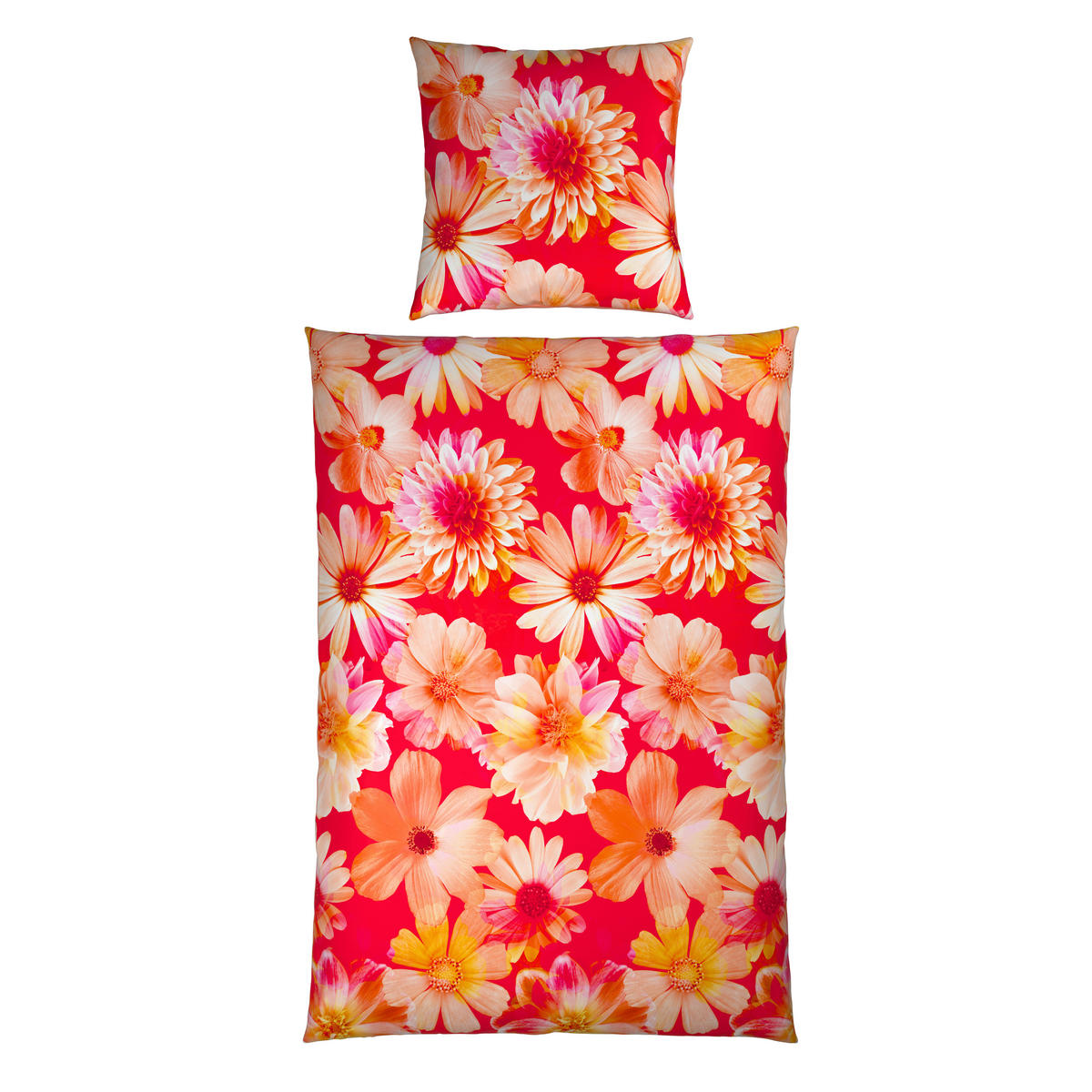 WENDEBETTWÄSCHE 135/200 cm  - Koralle, Textil (135/200cm) - Bio:Vio