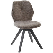 STUHL in Holz, Textil Grau, Schieferfarben - Schieferfarben/Grau, MODERN, Holz/Textil (50/88/59cm) - Anrei