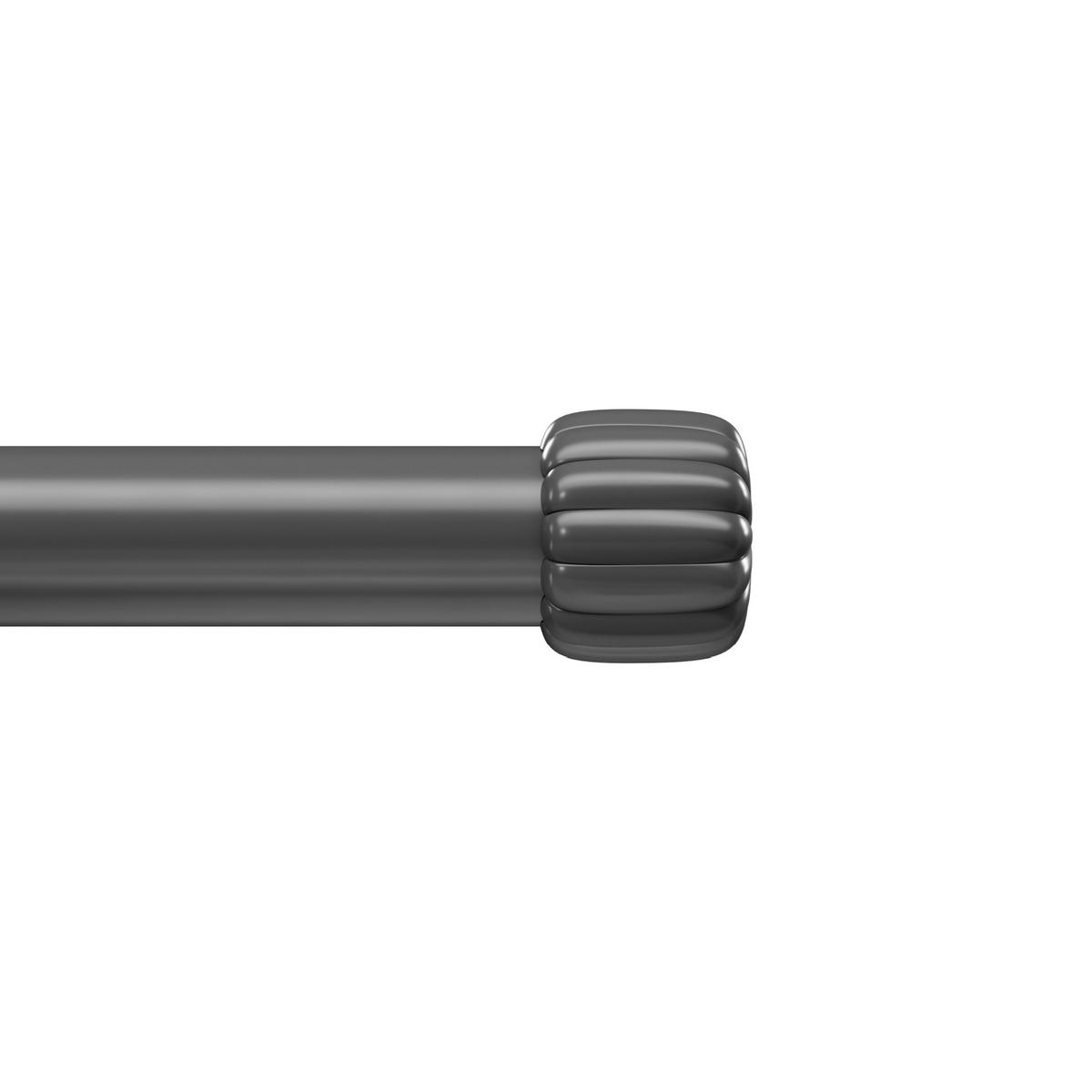 VORHANGSTANGENSET  168-305 cm  - Schwarz, KONVENTIONELL, Kunststoff/Metall (168-305cm) - Umbra