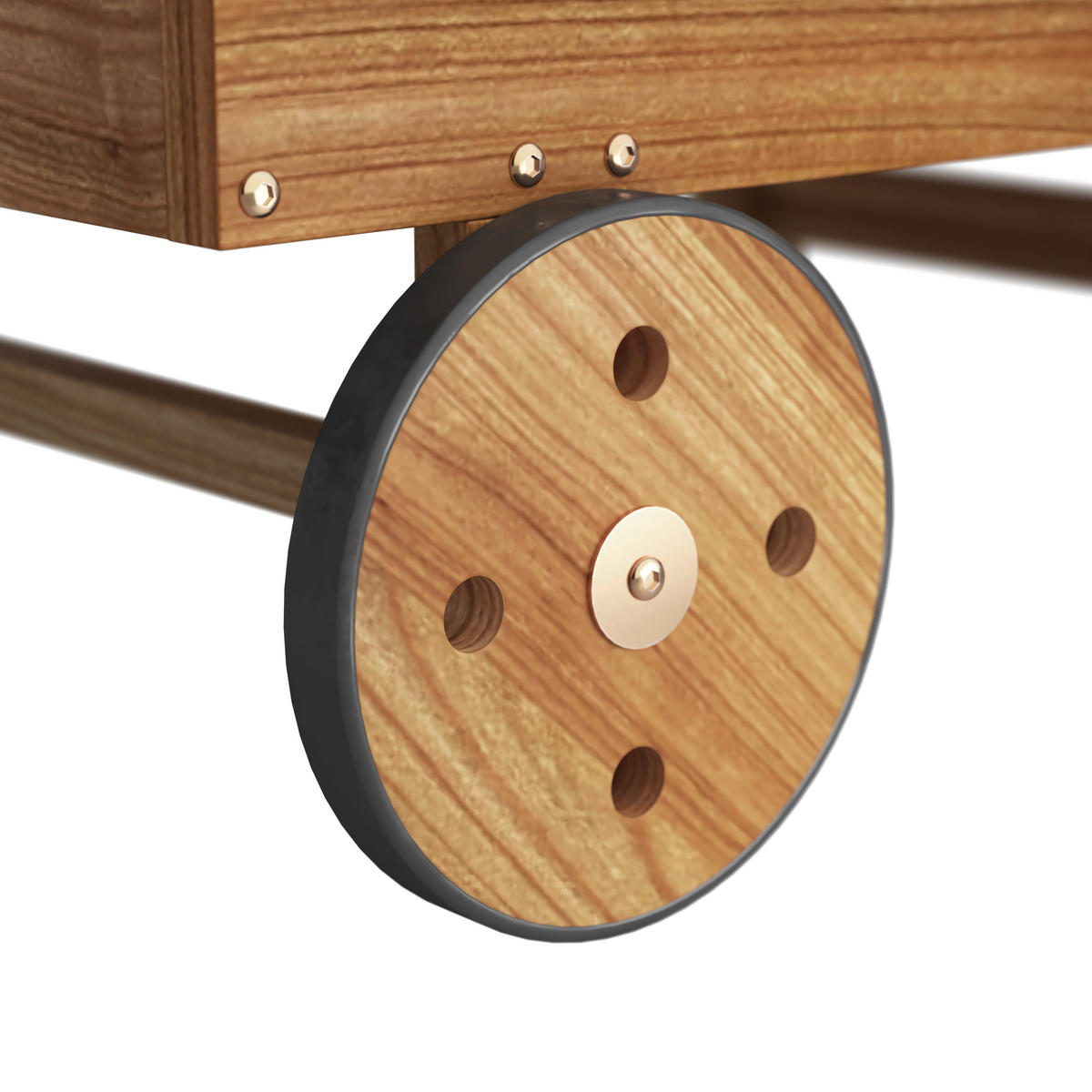 GARTENLIEGE 186/32/70 cm  - Grau/Akaziefarben, Basics, Holz/Textil (186/32/70cm) - Ambia Garden