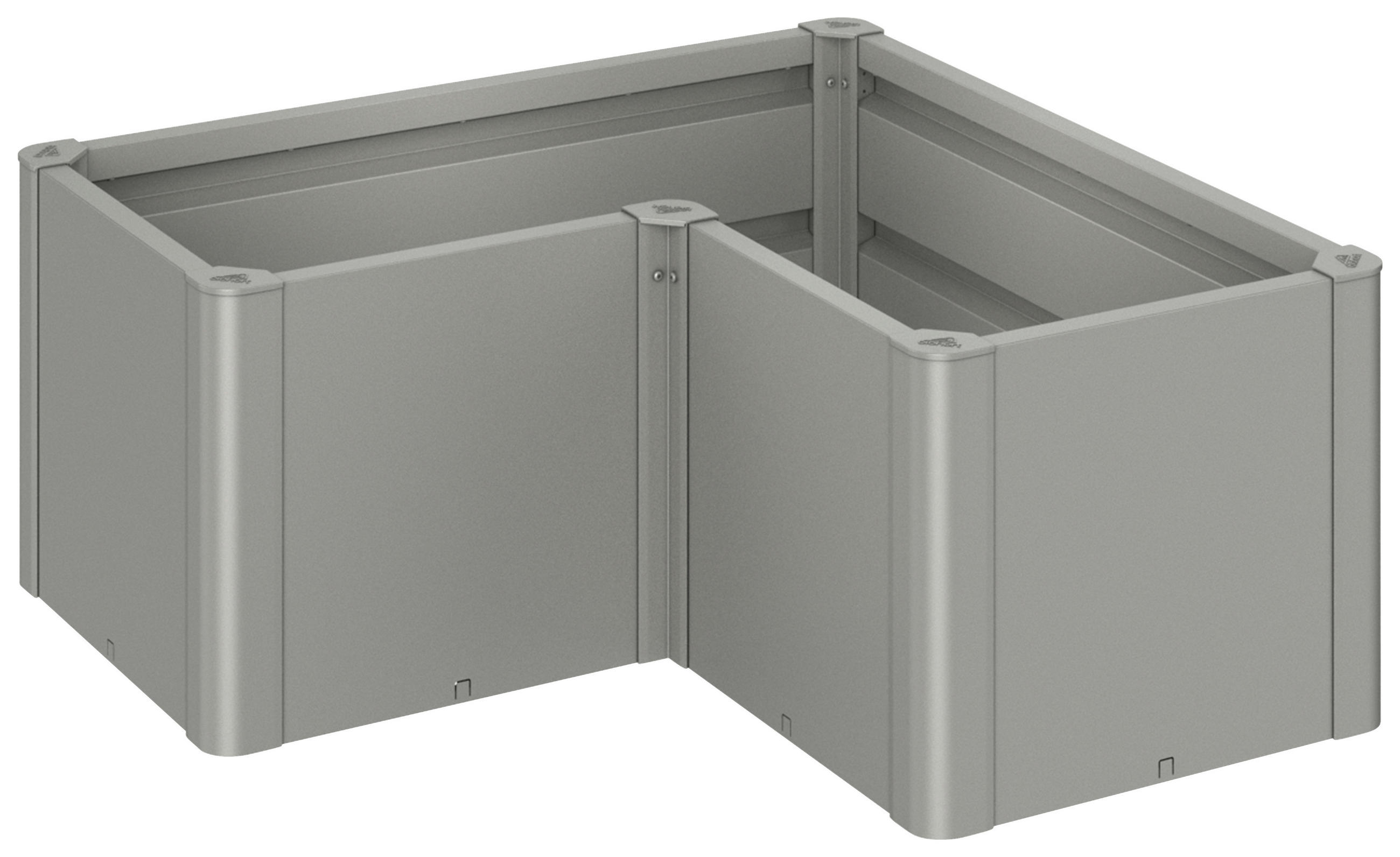 HOCHBEET Belvedere  - Grau, Basics, Metall (102/102cm) - Biohort