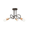 DECKENLEUCHTE OXFORD 45/45/30 cm   - Schwarz/Kupferfarben, Trend, Metall (45/45/30cm)