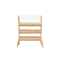 ZÁHRADNÝ REGÁL   - farba smrekovca, Basics, drevo (80/95/50cm)