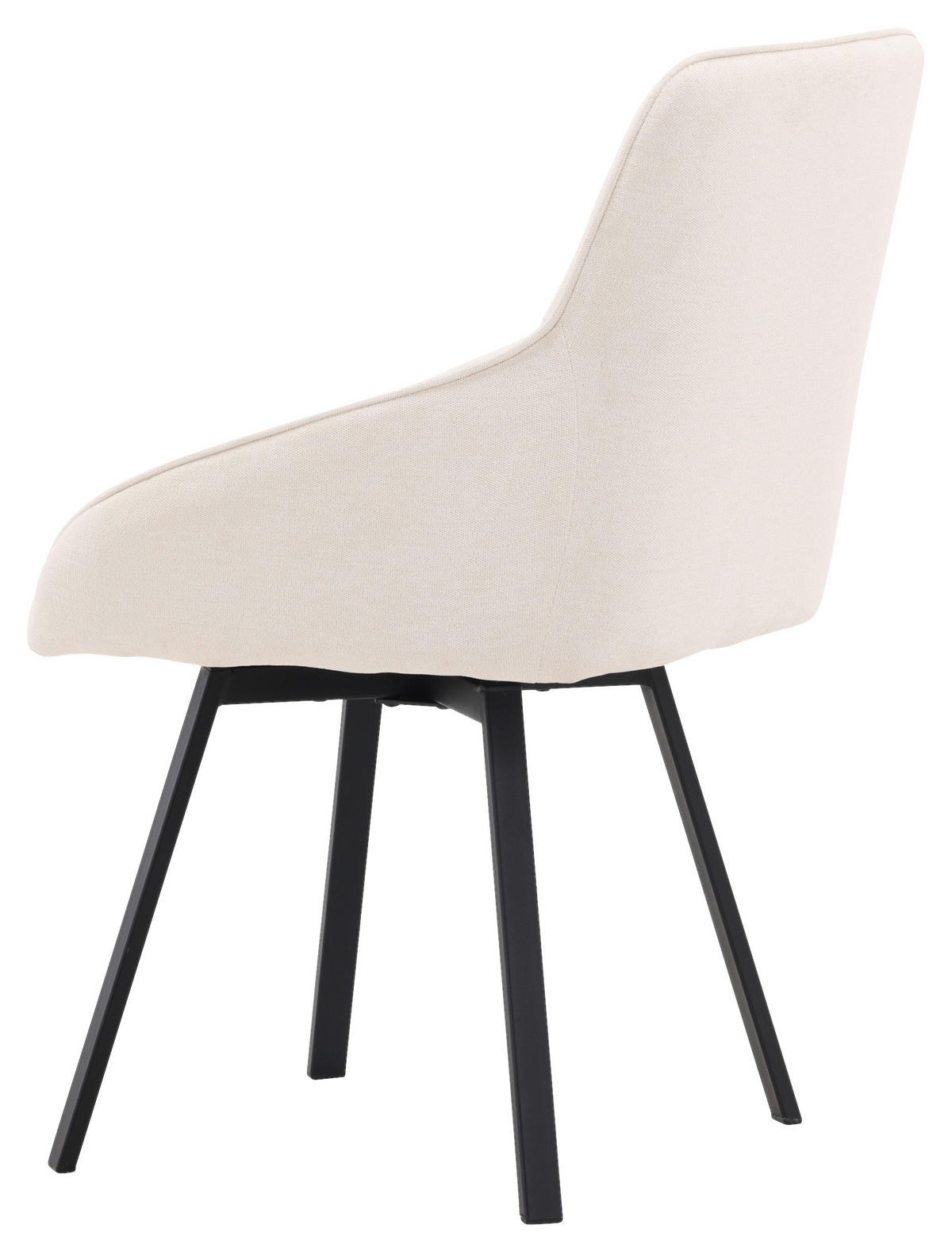 STUHL-SET 2 Stück  in Stahl Textilgeflecht Metall, Textil  - Beige/Schwarz, Design, Textil/Metall (55/88/60cm) - Livetastic