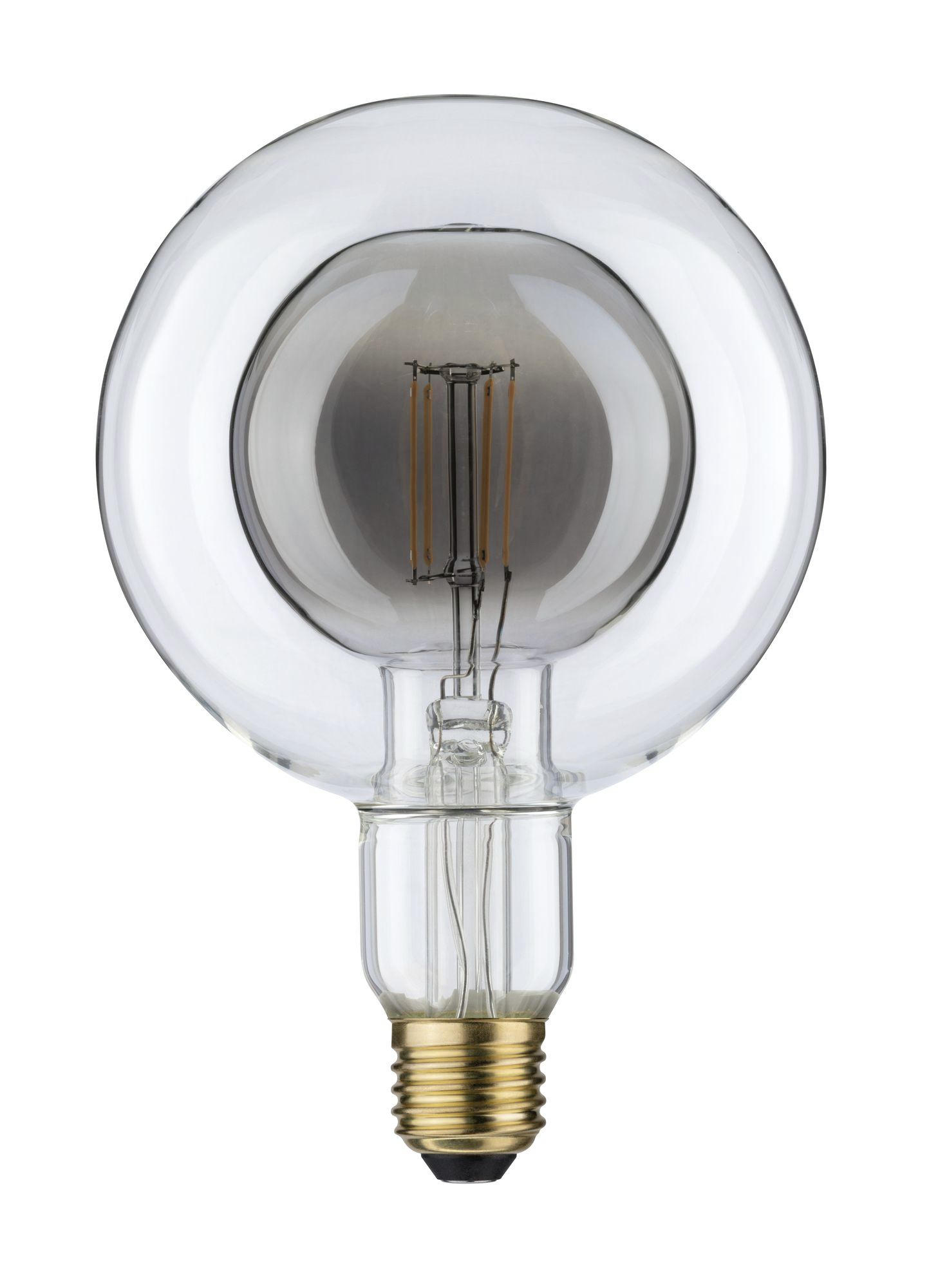 LED-LEUCHTMITTEL   1x4W W E27  - Schwarz/Grau, Design, Glas (12,5/18,7cm) - Paulmann