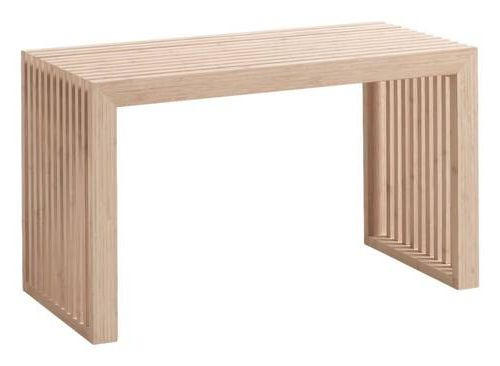 SITZBANK 73/43/35 cm Naturfarben Bambus vollmassiv  - Naturfarben, Design, Holz (73/43/35cm) - MID.YOU