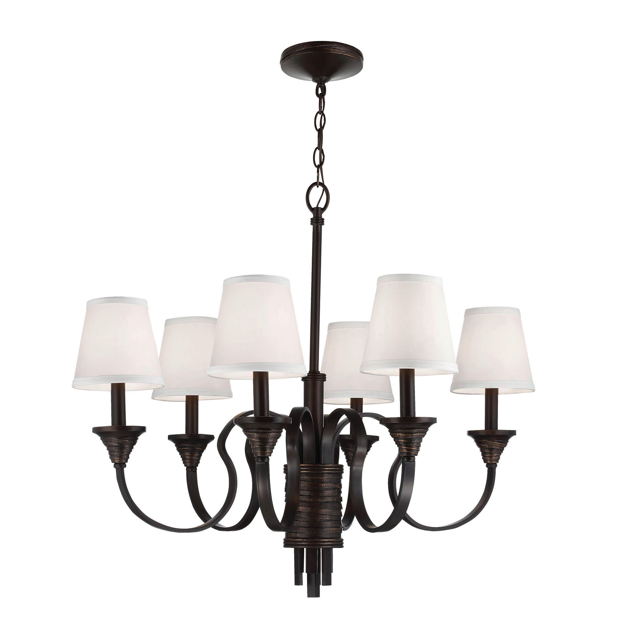 KRONLEUCHTER 79.1/82.6 cm    - Bronzefarben, Basics, Metall (79.1/82.6cm) - Elstead Lighting