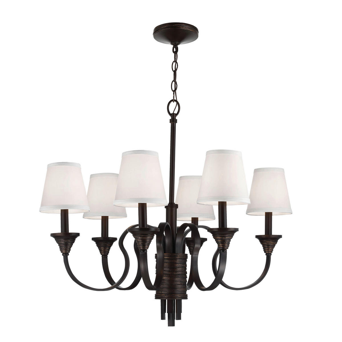 KRONLEUCHTER 79.1/82.6 cm    - Bronzefarben, Basics, Metall (79.1/82.6cm) - Elstead Lighting