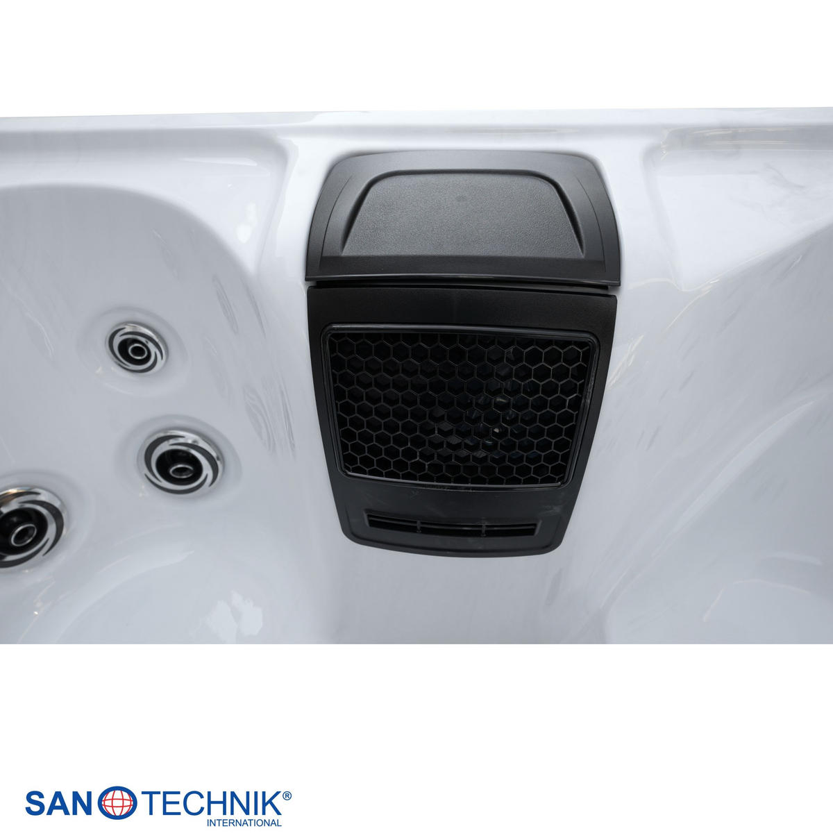 WHIRLPOOL Caorle  - Grauweiß, KONVENTIONELL, Kunststoff (210/180/82cm) - Sanotechnik