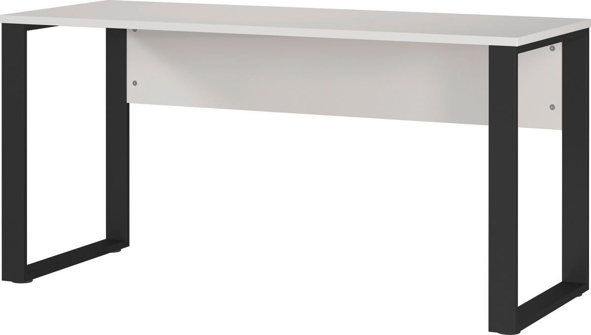 SCHREIBTISCH 150/60/74 cm Schwarz, Kaschmir   - Kaschmir/Schwarz, Design, Holzwerkstoff/Metall (150/60/74cm) - Germania