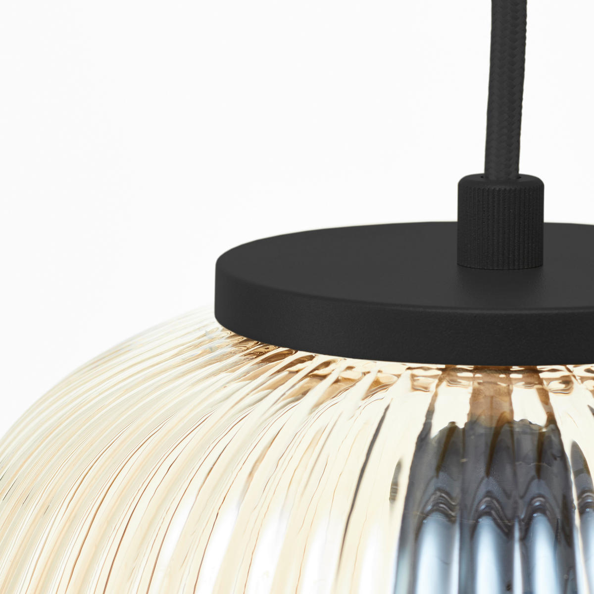 HÄNGELEUCHTE 95/25/150 cm    - Bernsteinfarben, Basics, Glas/Metall (95/25/150cm) - Brilliant