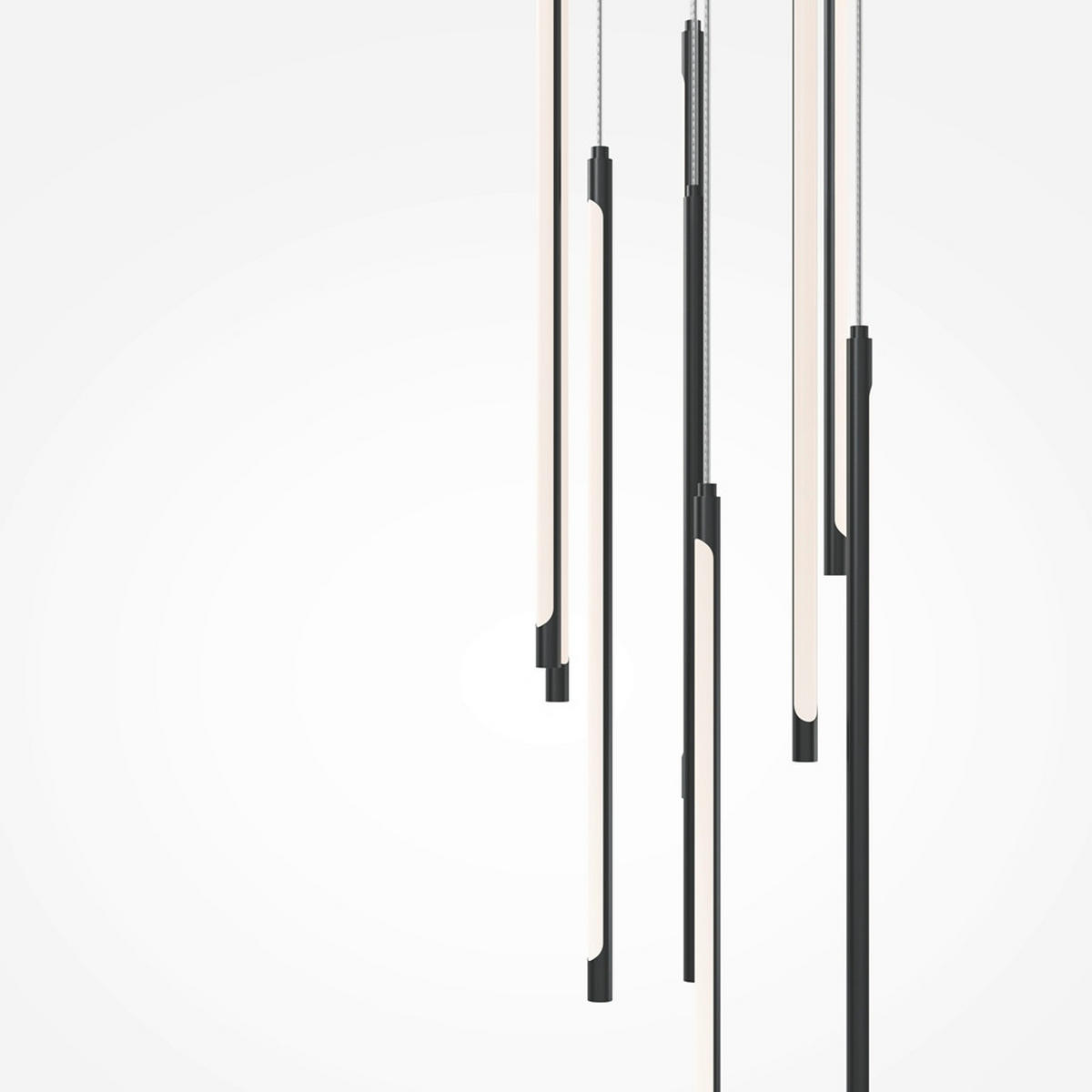 PENDELLEUCHTE 35/57,5 cm    - Schwarz, Modern, Metall (35/57,5cm) - MAYTONI