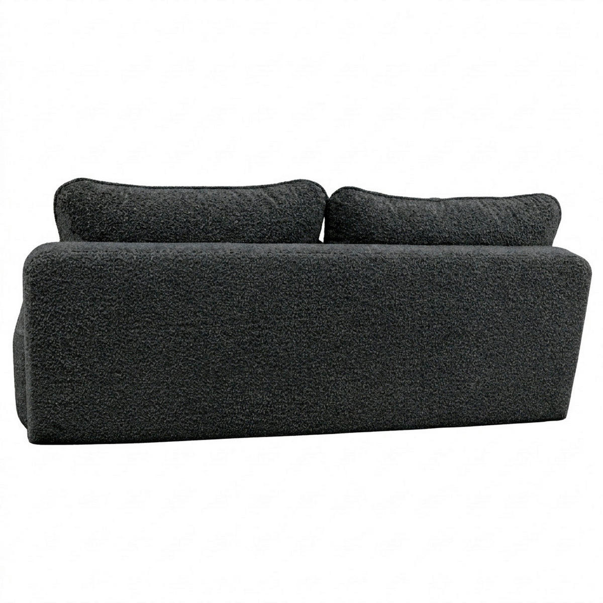 SCHLAFSOFA FREDO Bouclé Dunkelgrau  inkl.  - Dunkelgrau/Schwarz, Design, Kunststoff/Textil (212/93/100cm) - MID.YOU