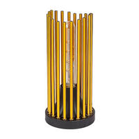 STONA LAMPA - bakarna/crna, Dizajnerski, metal (12/26cm)
