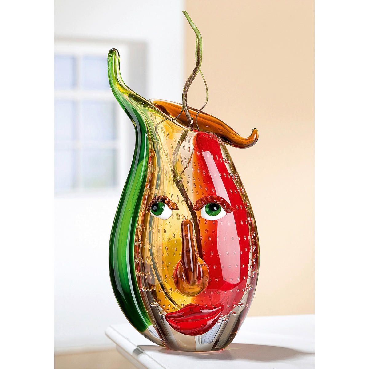 VASE Musetto  - Multicolor, Basics, Glas (22/31/7cm)
