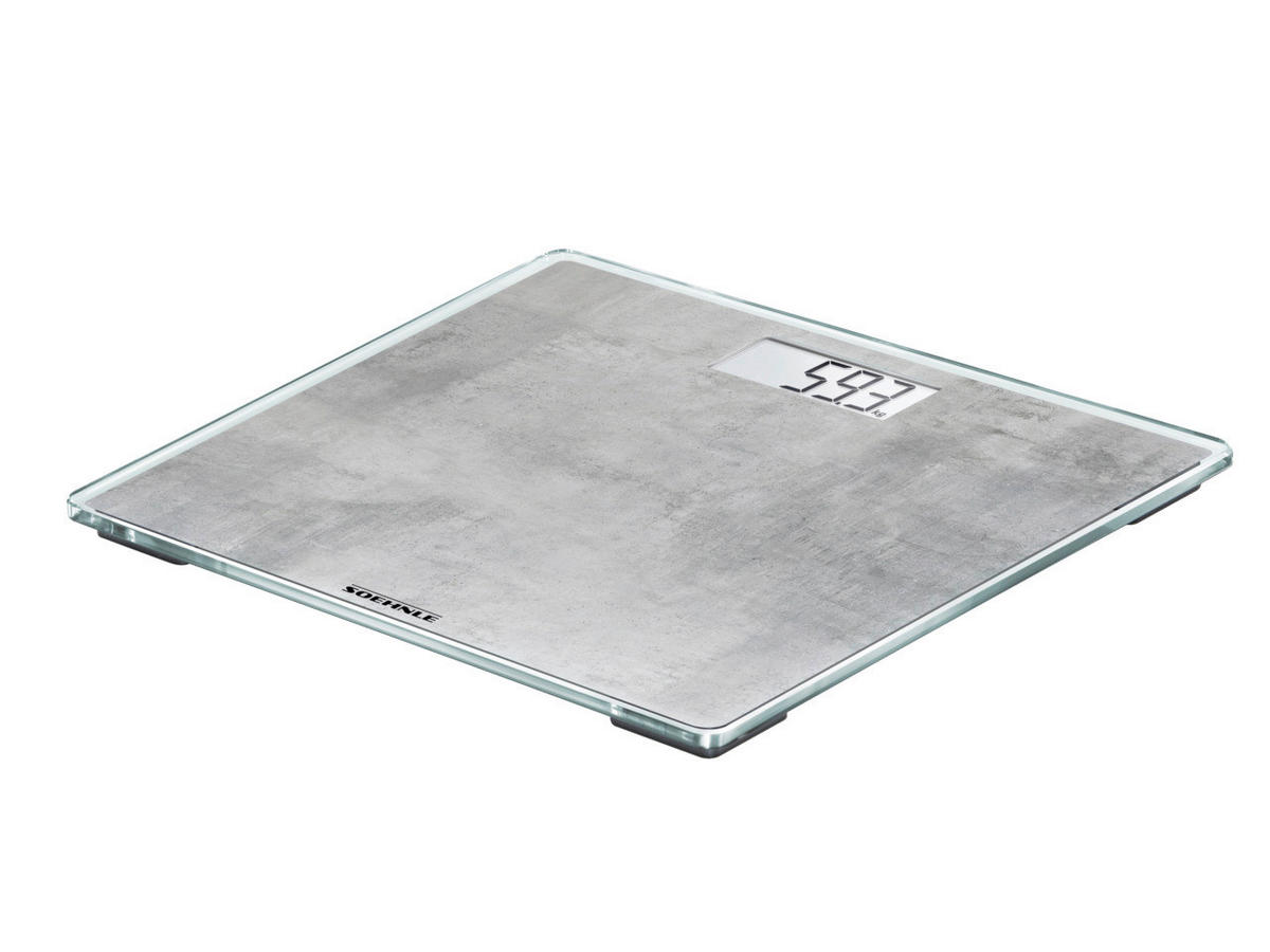 VAGA OSOBNA  siva   - siva, Basics, staklo/plastika (33,5/3,4/32,5cm) - Soehnle
