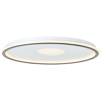 LED-DECKENLEUCHTE  50,8/3,6 cm    - Weiss/Schwarz, Basics, Kunststoff (50,8/3,6cm) - Brilliant