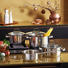 KOCHTOPFSET 4-teilig - Edelstahlfarben, Design, Glas/Metall - WMF KOCHTOPFSET 4-teilig - Edelstahlfarben, Design, Glas/Metall - WMF