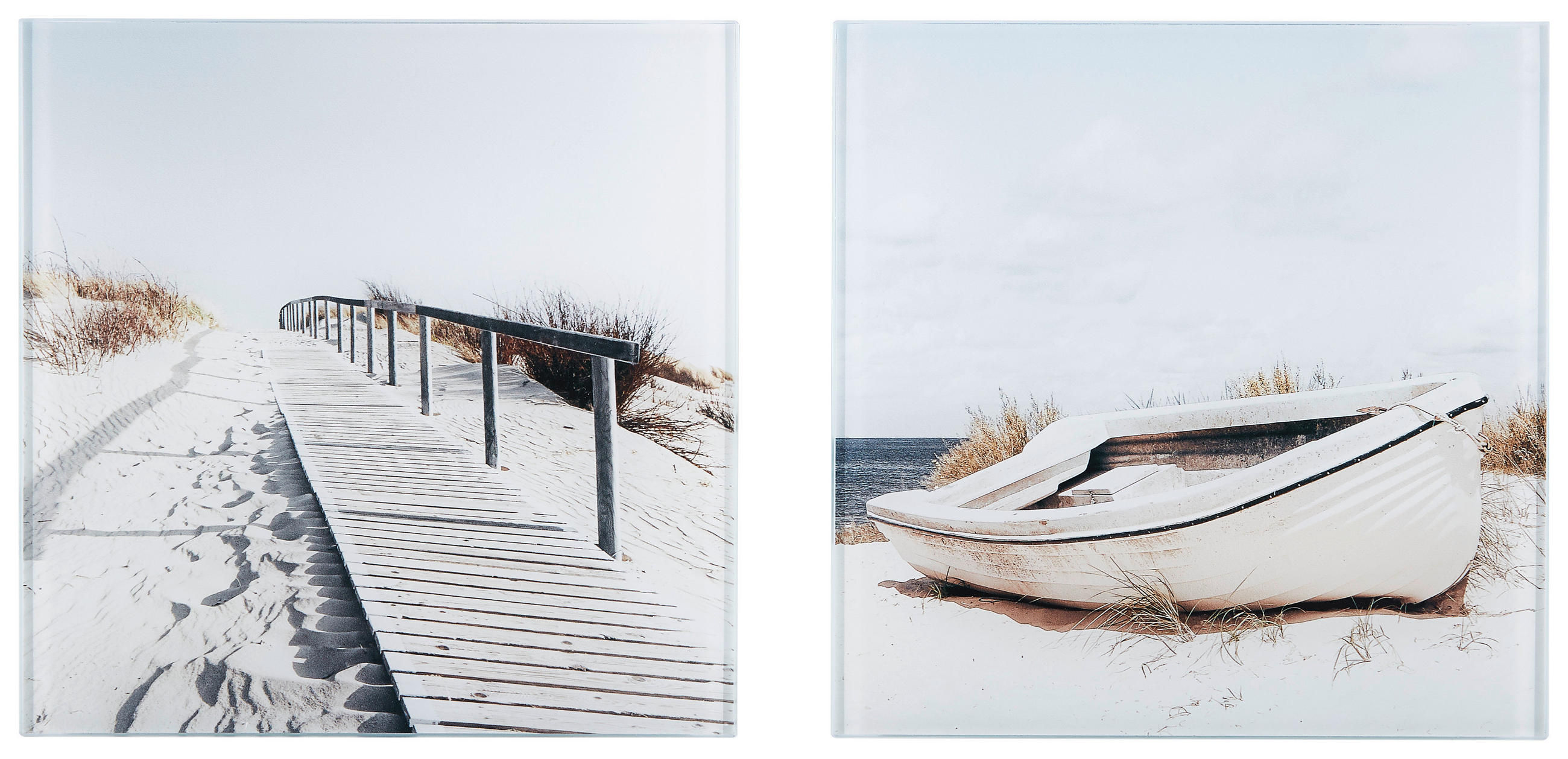GLASBILD Stege  - Multicolor, Design, Glas - Monee