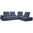 ECKSOFA in Struktur Violett  313/233 cm  - Violett/Schwarz, Design, Kunststoff/Textil (313/233cm) - Emilio Belluti