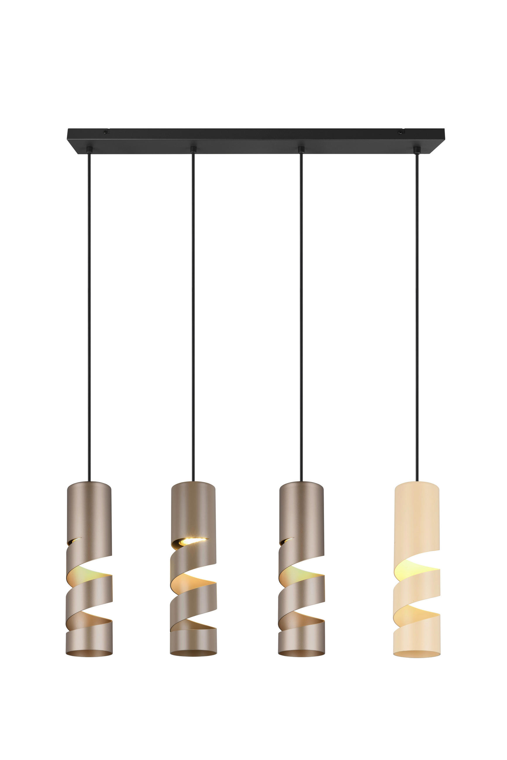 Trio Leuchten Hängeleuchte Braun, Mehrfarbig, Taupe, Beige 80x150x9 cm