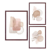 SET FOTORAMAR  - brun, Design, trä/glas (21/30cm)