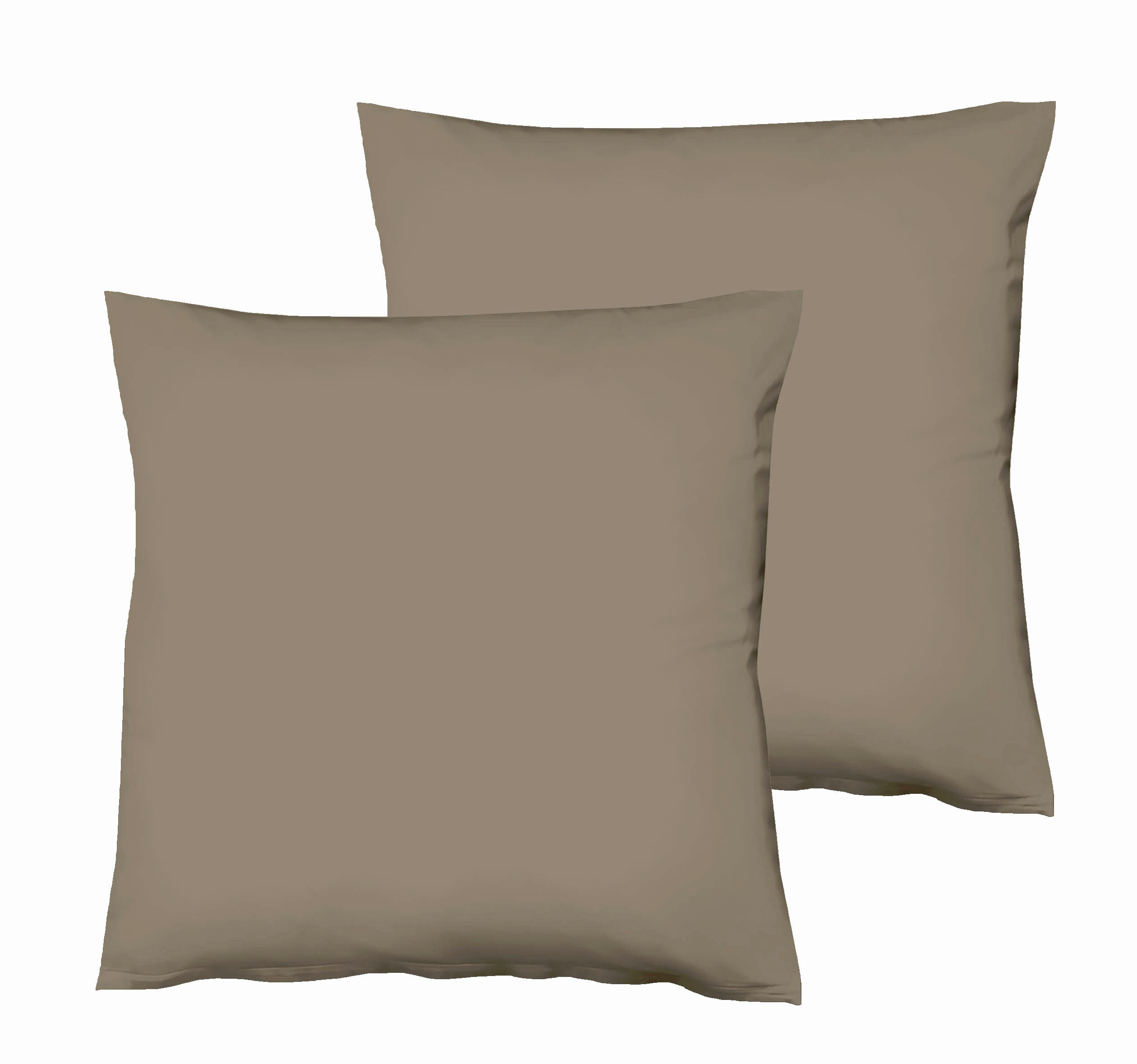 KOPFKISSENBEZUG 80/80 cm  - Dunkelbraun, Basics, Textil (80/80cm) - Fleuresse