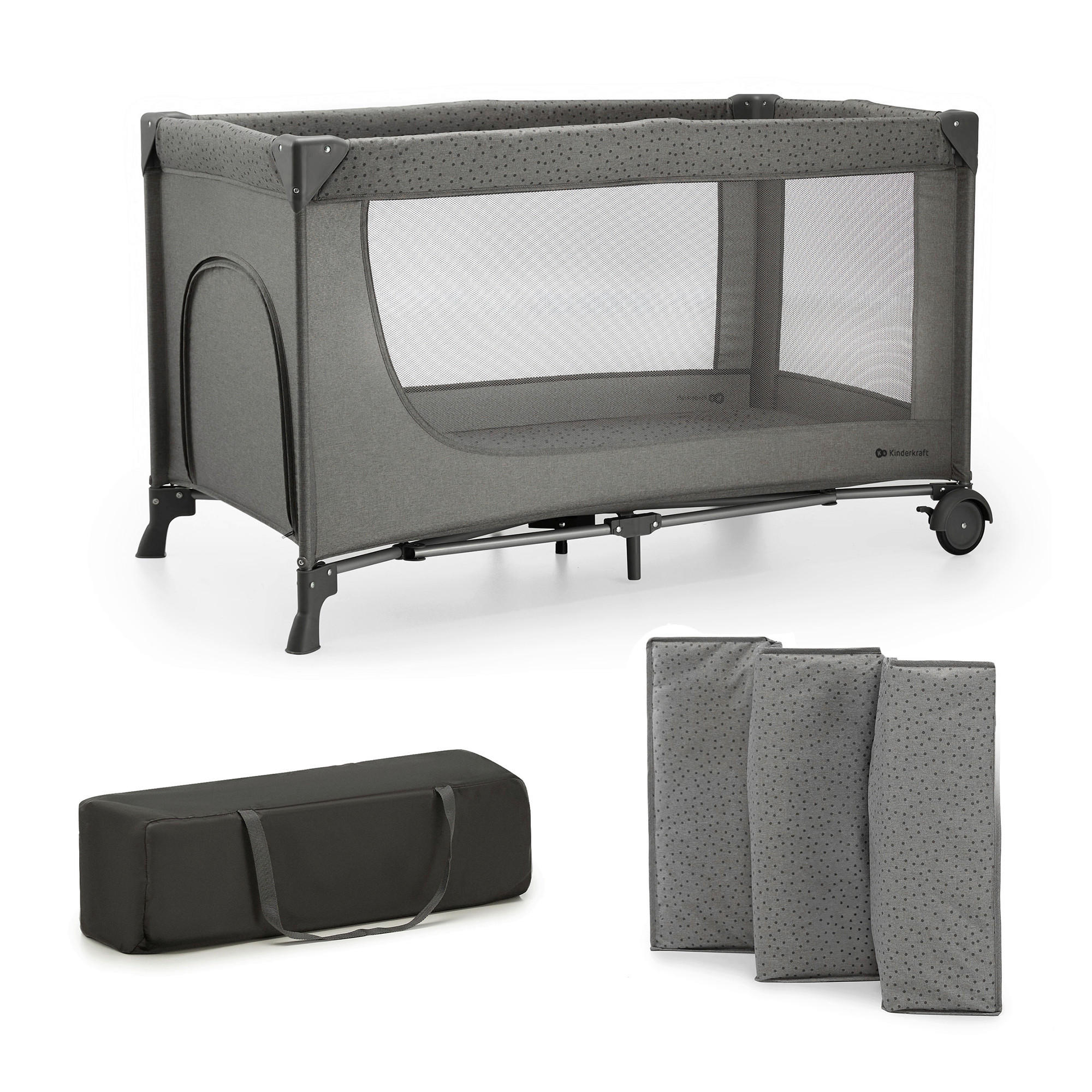 REISEBETT Joy 2 Dunkelgrau  - Dunkelgrau, Basics (60/120cm) - kinderkraft