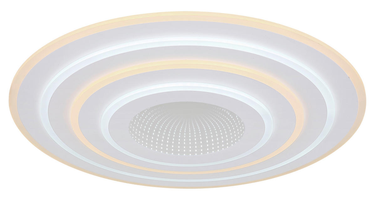LED-DECKENLEUCHTE  Smart 70/6,7 cm   - Chromfarben/Opal, Basics, Kunststoff/Metall (70/6,7cm)