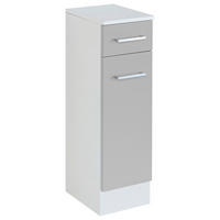 UNDERSKÅP  - vit/ljusgrå, Modern, metall/trämaterial (25/84/35cm) - Held