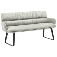 SITZBANK 200/86/68 cm Mikrofaser Grün  - Schwarz/Grün, Design, Textil/Metall (200/86/68cm) - Valdera