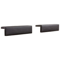 KOPFTEILPOLSTER 55/14/19 cm   - Anthrazit, Design, Textil (55/14/19cm) - Hasena