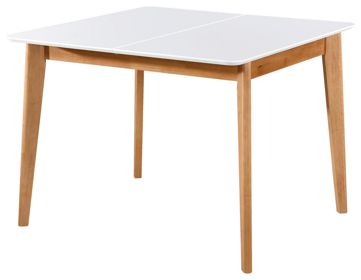 JEDÁLENSKÝ STÔL, biela, 100-130/74/100 cm - biela/farba duba, Design, drevo (100-130/74/100cm) - Livetastic
