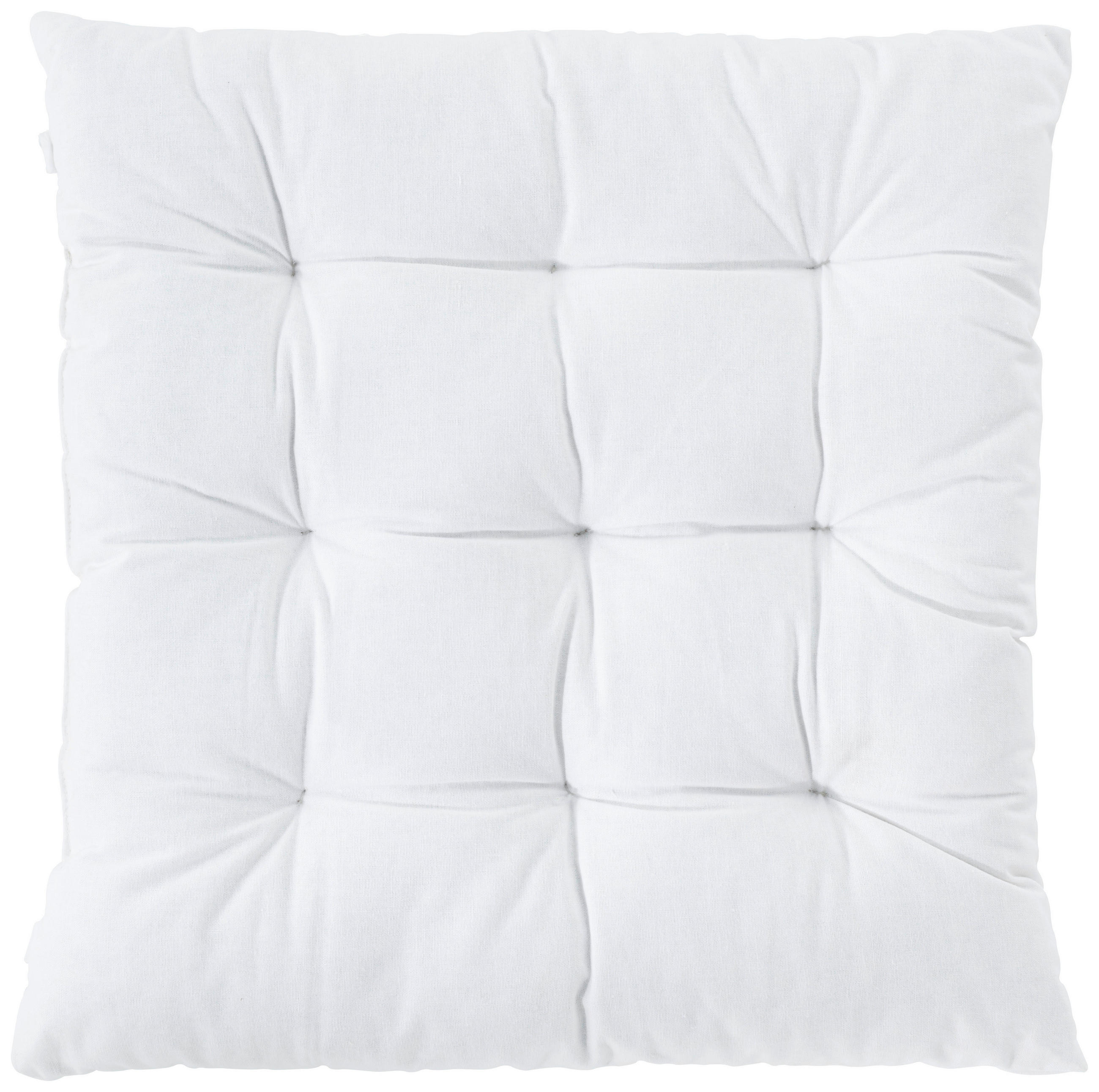 JASTUK ZA SEDENJE 40/40 cm     - bela, Osnovno, tekstil (40/40cm) - Boxxx
