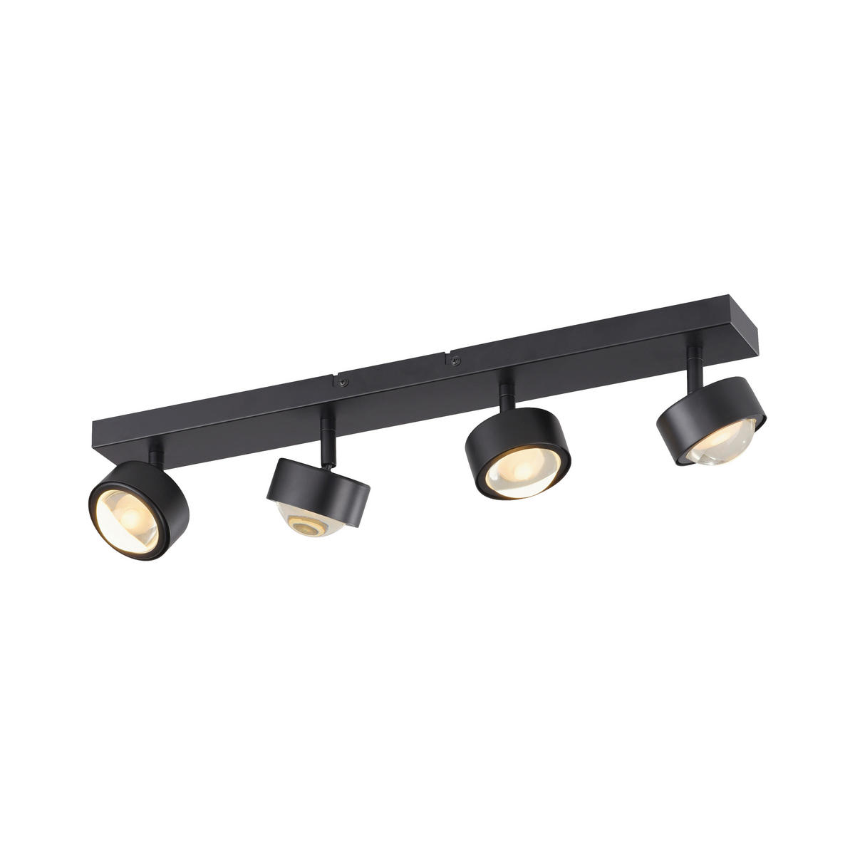 LED-DECKENLEUCHTE SW KULU 60/12,5/12,5 cm   - Schwarz, Design, Kunststoff/Metall (60/12,5/12,5cm) - Schöner Wohnen