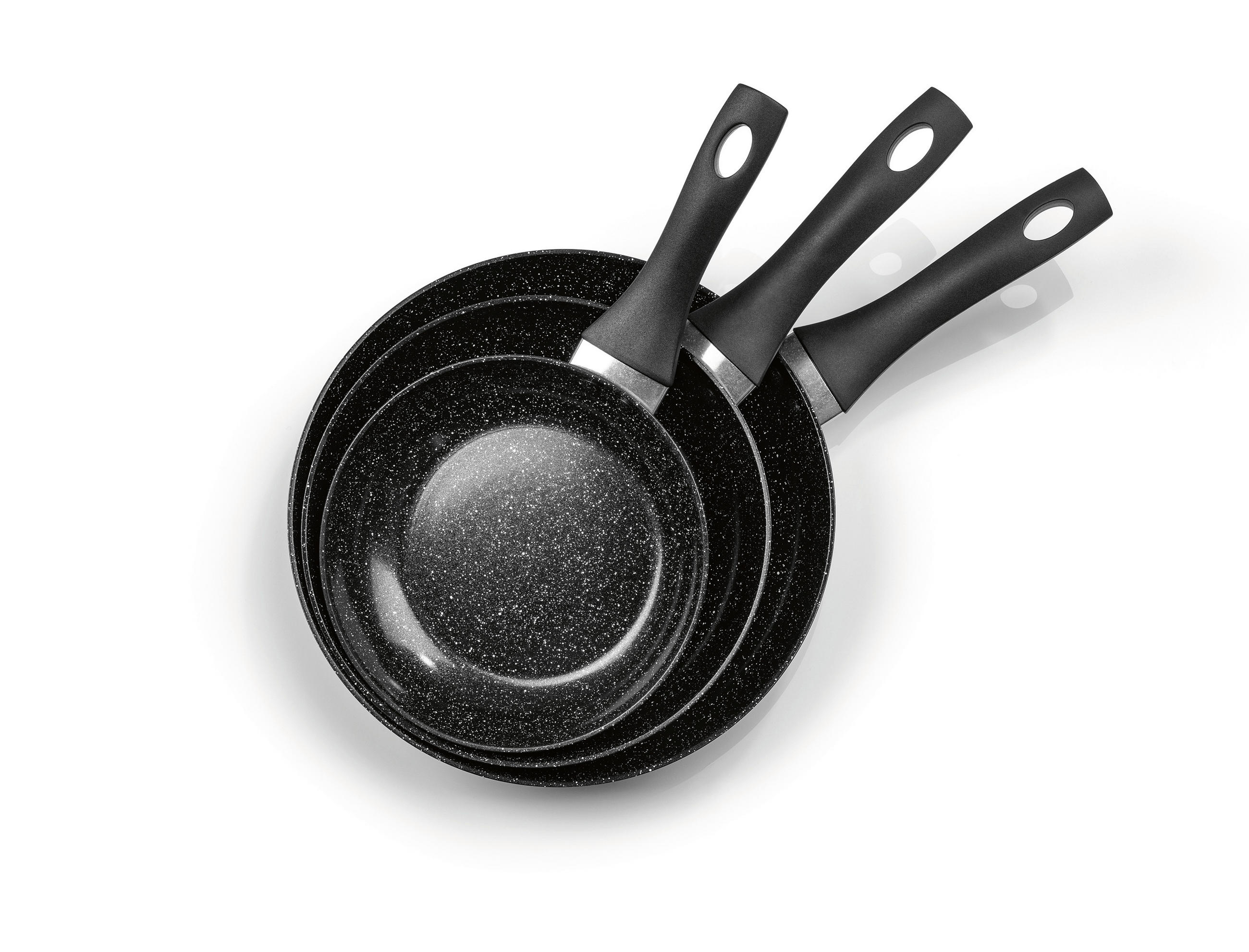 PFANNENSET BRATmaxx Aluminium 3-teilig  - Schwarz, Basics, Kunststoff/Metall