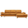 ECKSOFA in Flachgewebe Currygelb  315/200 cm  - Currygelb/Schwarz, Design, Textil/Metall (315/200cm) - Chilliano
