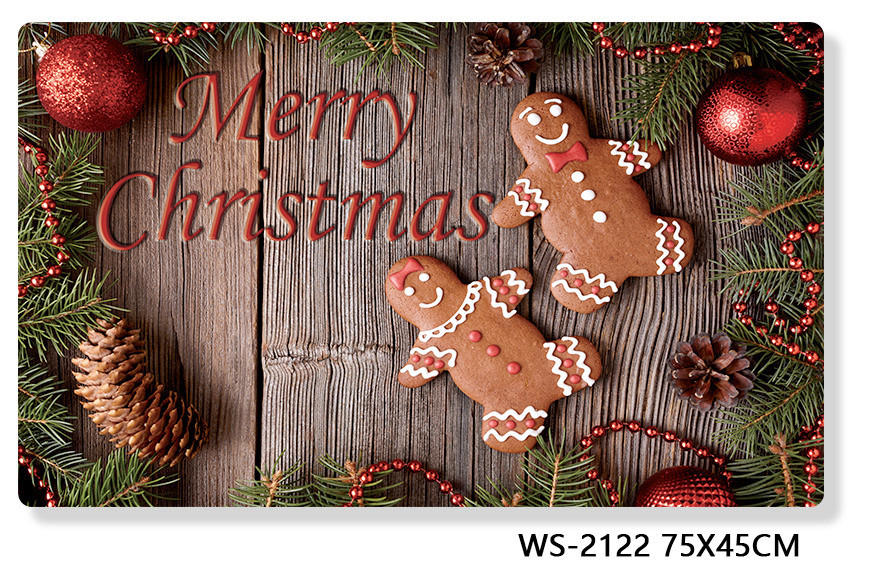 LÁBTÖRLŐ  - barna/piros, Basics, műanyag (73,5/44/0,3cm) - X-Mas