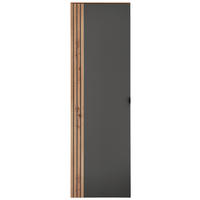 SKŘÍŇ NA ODĚV, barvy grafitu, dub artisan, 55/179/37 cm - černá/barvy grafitu, Design, kov/kompozitní dřevo (55/179/37cm) - Voleo