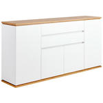 SIDEBOARD  in 184/93/42 cm  - Schwarz/Weiß, Design, Holzwerkstoff/Kunststoff (184/93/42cm) - Xora