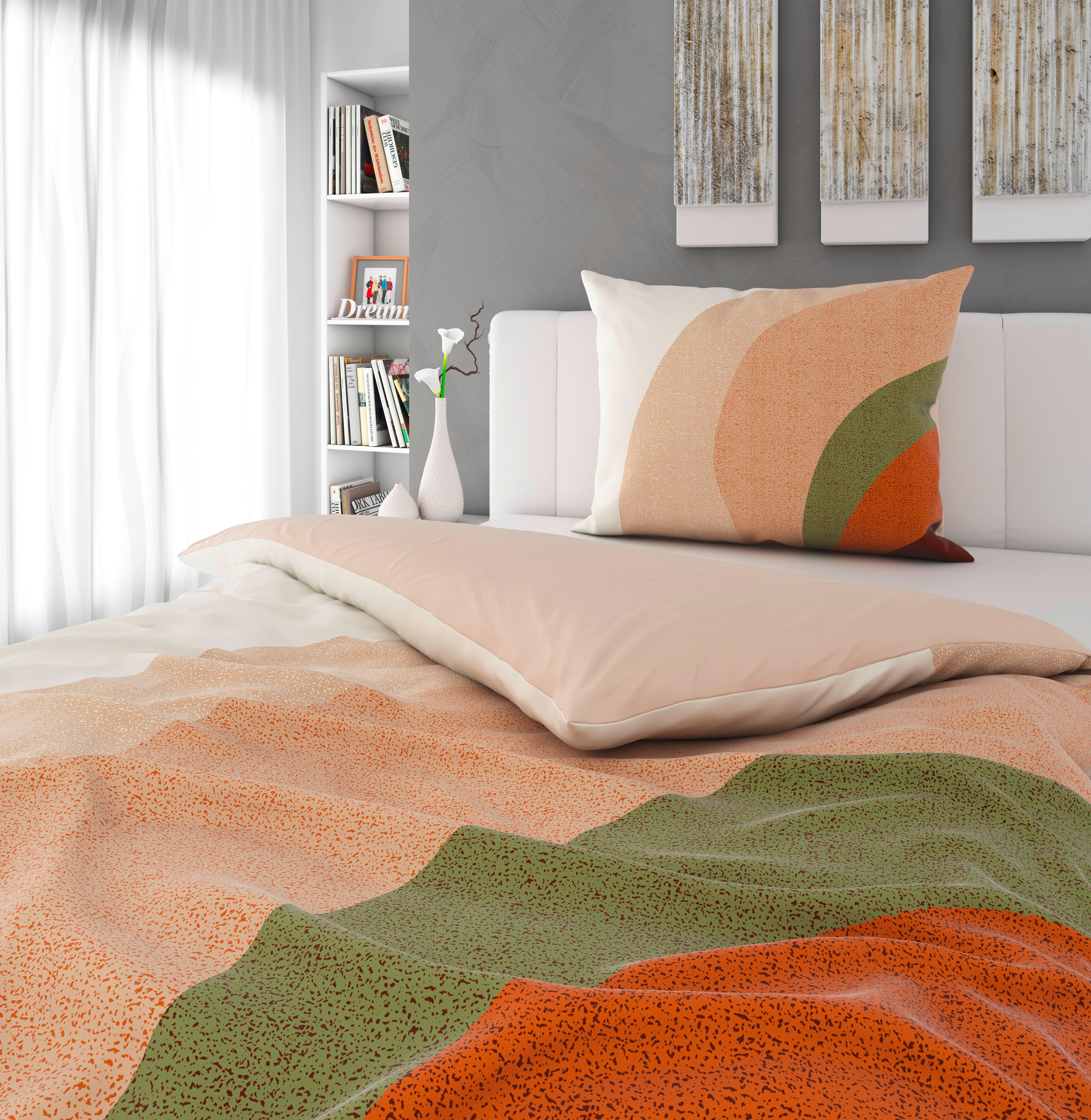 OBOUSTRANNÉ POVLEČENÍ, satén, vícebarevná, 140/200 cm - vícebarevná, Trend, textil (140/200cm) - Esposa
