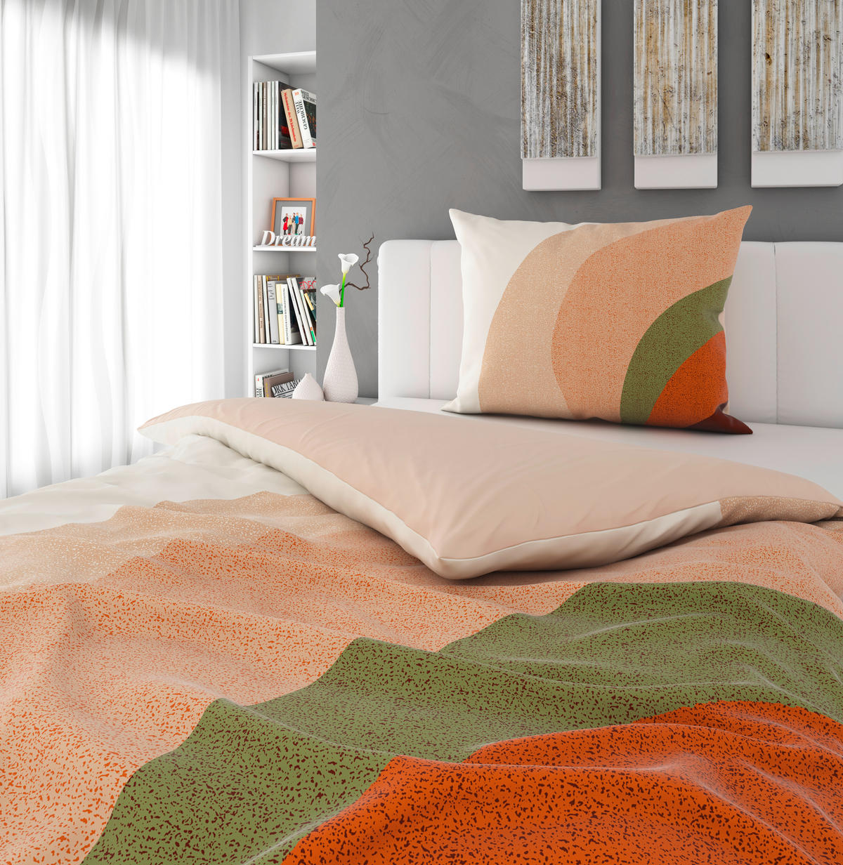 OBOUSTRANNÉ POVLEČENÍ, satén, vícebarevná, 140/200 cm - vícebarevná, Trend, textil (140/200cm) - Esposa
