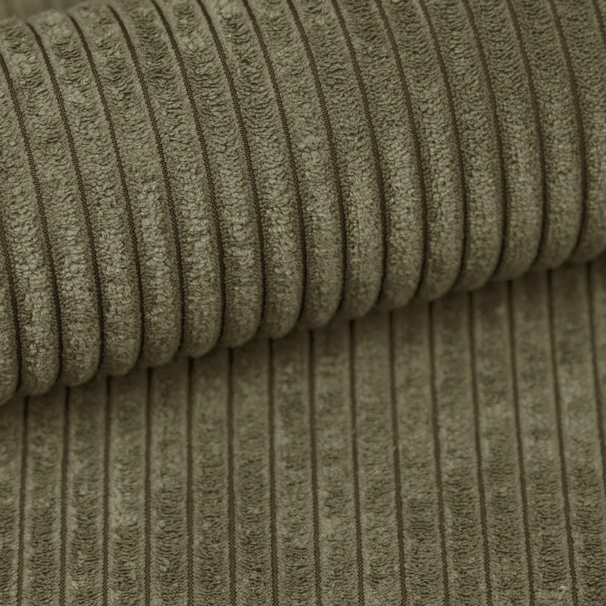 ECKSOFA in Cord Olivgrün  - Olivgrün, Design, Textil (250/151cm) - MID.YOU
